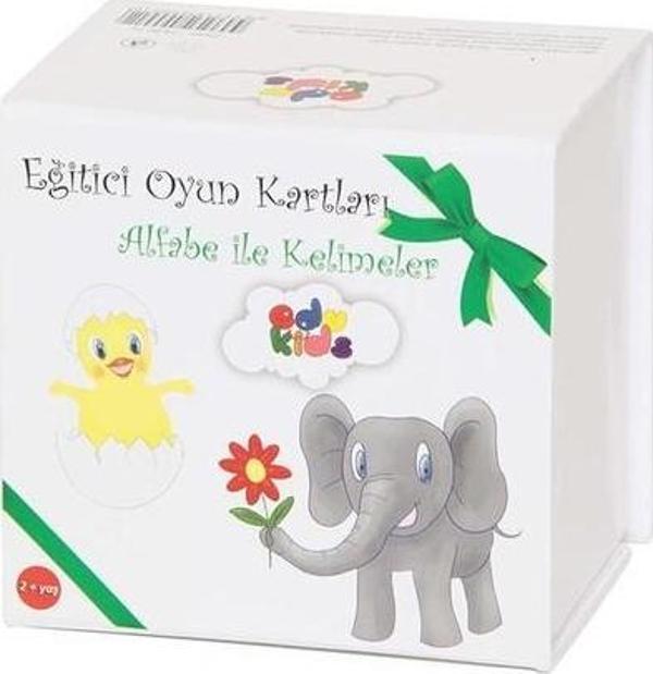 Edukids Alfabe İle Kelimeler Eğitici Kartları - Image 1