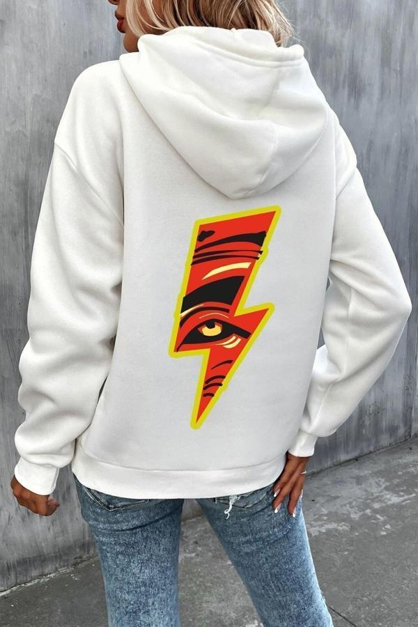 Unisex Yıldırım Baskılı Sweatshirt - Image 1