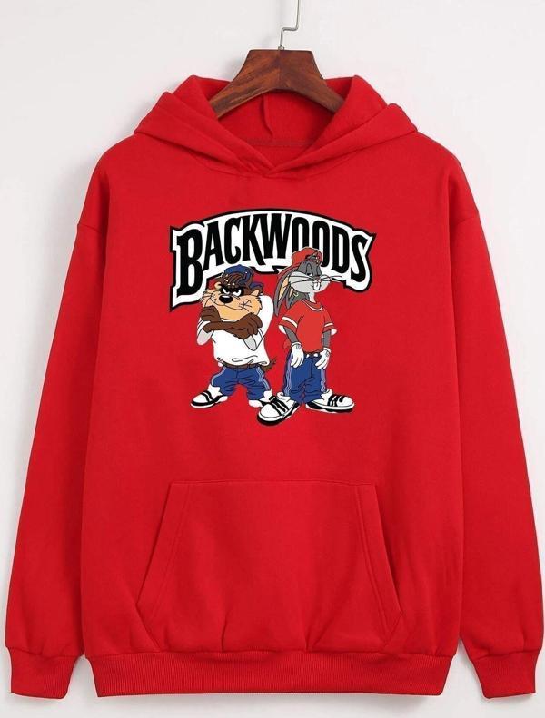 Unisex Backwoods Baskılı Sweatshirt - Image 1