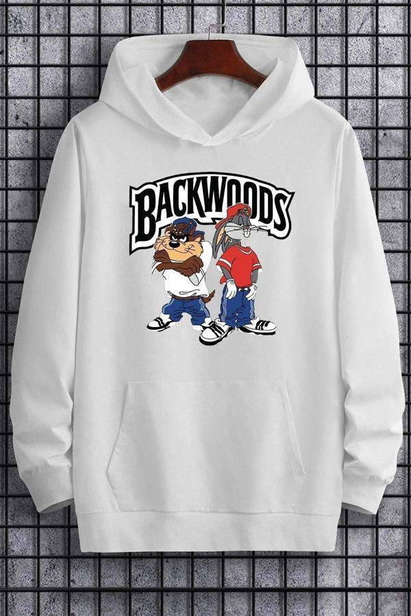 Unisex Backwoods Baskılı Sweatshirt - Image 1