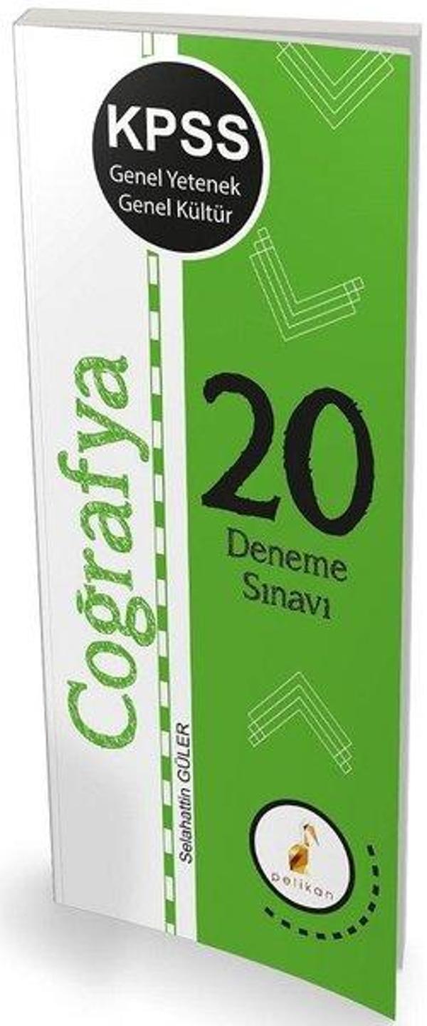 2019 KPSS Genel Yetenek Genel Kültür Coğrafya 20 Deneme Sınavı - Pelikan Yayınları - Image 1