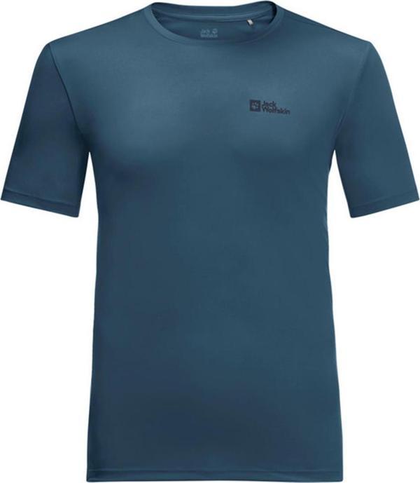 Jack Wolfskin Tech T Erkek T-Shirt 1807072-1274 Dark Sea - Image 1