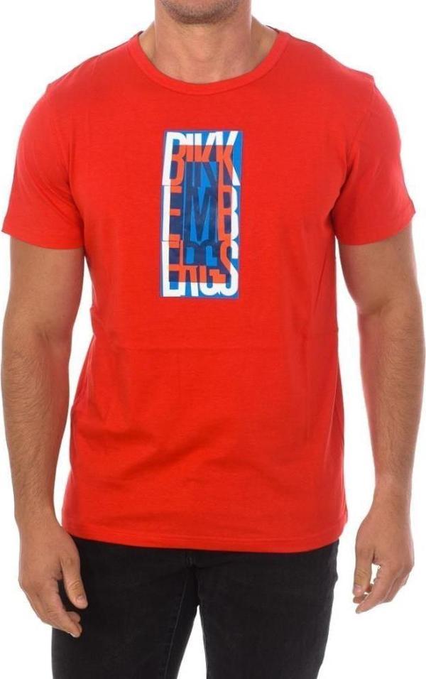Bikkembergs BKK2MTS04 Half Logo T-Shirt Red - Image 1