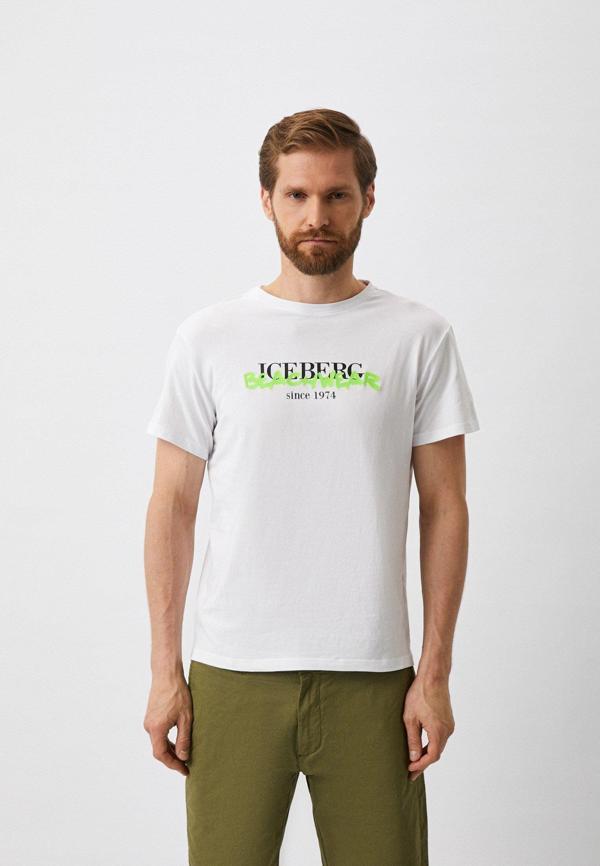 Iceberg ICE3MTS01 Neon T-Shirt White - Image 1