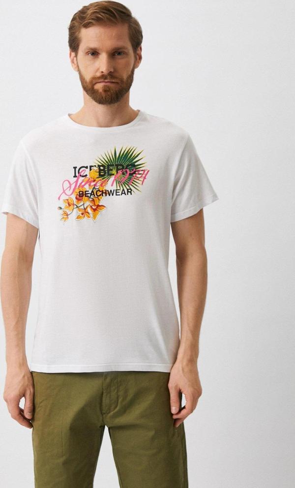 Iceberg ICE3MTS02 Flower T-Shirt Black - Image 1