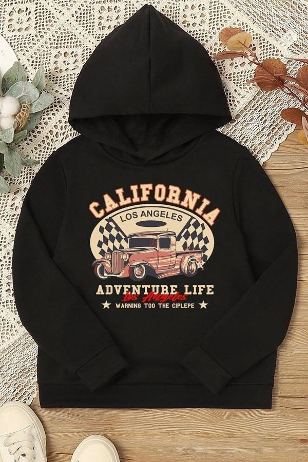 Çocuk California Baskılı Sweatshirt - Image 1