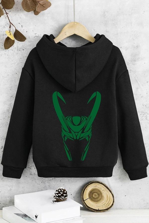 Çocuk Floki Baskılı Sweatshirt - Image 1