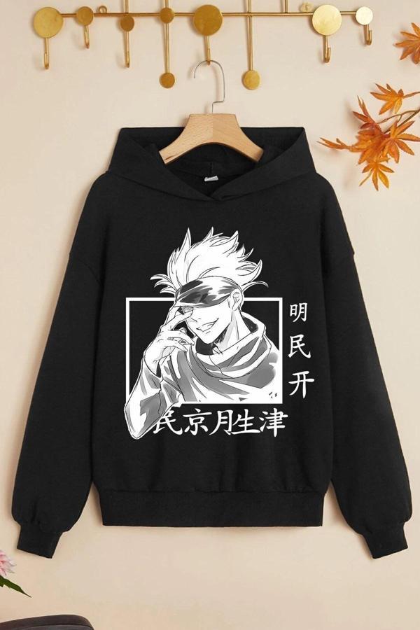 Çocuk Jujutsu Kaisen Baskılı Sweatshirt - Image 1