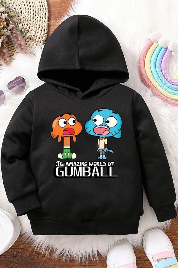 Çocuk Gumball Baskılı Sweatshirt - Image 1