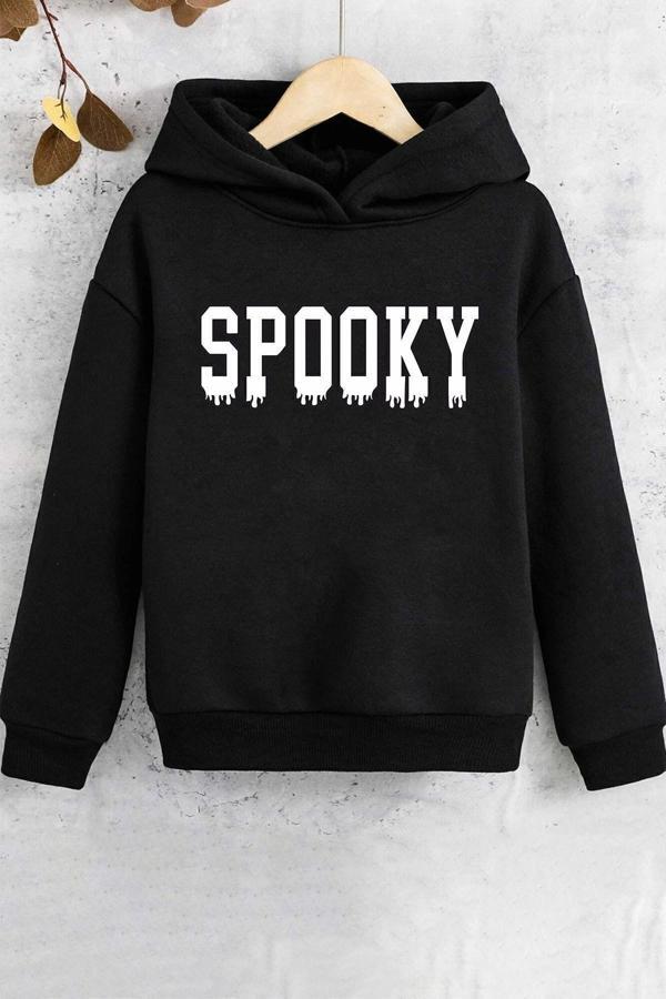 Çocuk Spooky Baskılı Sweatshirt - Image 1