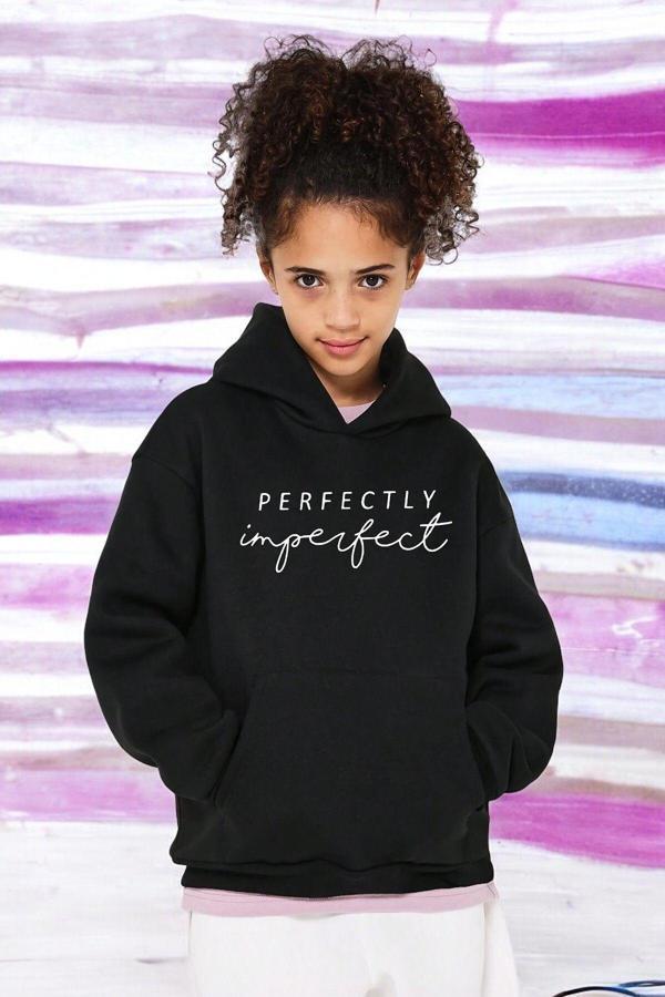 Perfectly Baskılı Erkek - Kız Çocuk Rahat Kalıp Sweatshirt - Image 1