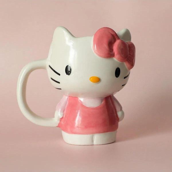 Sevimli Hello Kitty PEMBE Kupa - Image 1