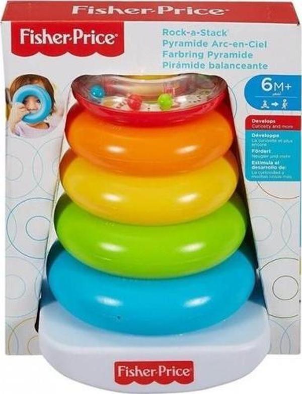 Fisher-Price Renkli Halkalar Üst Üste Dizilebilir 5 Adet GJY49 - Image 1