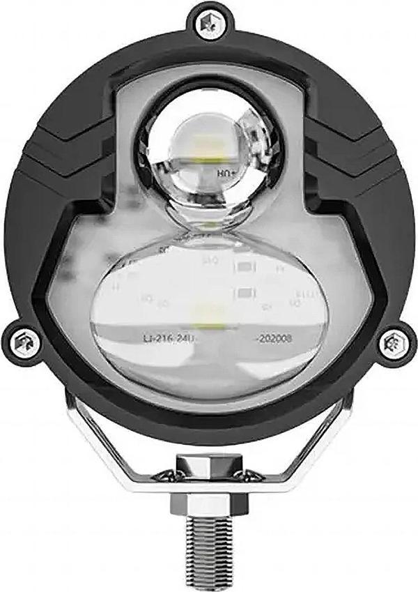 Led Spot Işık ve Beyaz Projektör Lens Yuvarlak Çift Gözlü Led Off Road Lamba Motosiklet ve İş Makinesi Projektörü 12V-85 - Image 1