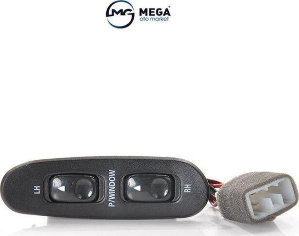 Mega Oto Market Cam Açma Düğmesi Anahtarı Çiftli Sol Hyundai H100 ile uyumlu - Image 1