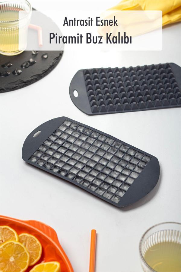 Antrasit Piramit Buz Kalıbı(13*24*2 cm) - Image 1