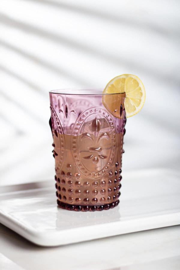 Akrilik Mürdüm Tekli Kısa Bardak & Su Meşrubat Kahve Yanı Bardağı 400 ml ( Cam Değildir ) - Image 1