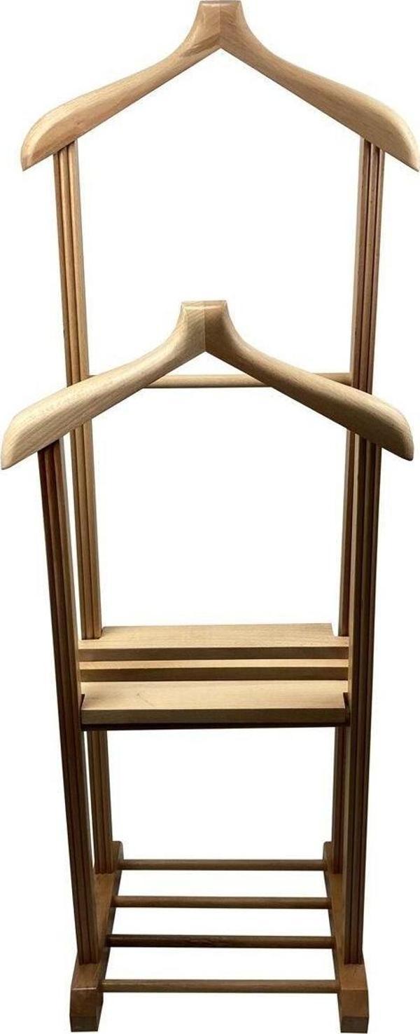 Melada Mobilya Gürgen Çift Tepe Dilsiz Uşak Ham Cilalı Basic Sehpalı - Image 1