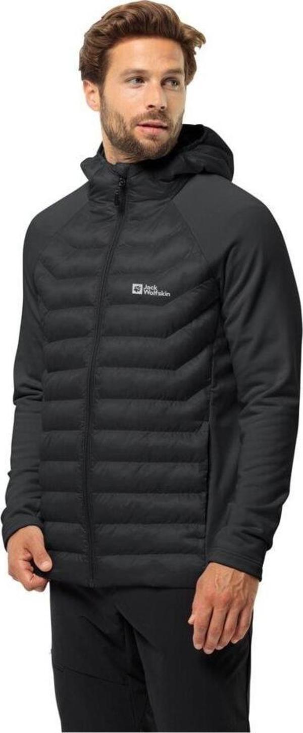 Jack Wolfskin Routeburn Pro Hybrid M Erkek Outdoor Ceket 1710512-6000 Black - Image 1