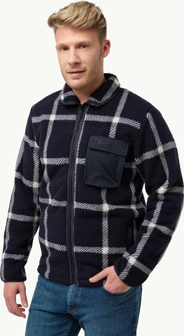 Jack Wolfskin Felslicht Check JKT M Erkek Outdoor Ceket A60058-C0413 Dark Navy - Image 1