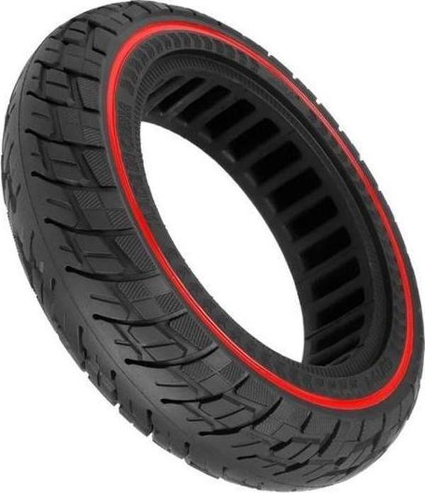 Segway Ninebot F2 Dolgu Lastik Kırmızı Şeritli Scooter Lastiği - Image 1
