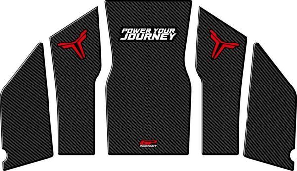 GP Kompozit TVS Ntorq 125 2024 Uyumlu Tank Pad Karbon - Image 1