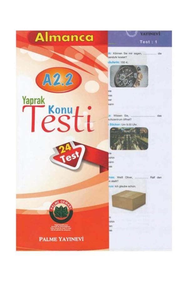 Yaprak Test Almanca Konu A2.2 ( 24 Test ) - Palme Yayınları - Palme Yayınları - Image 1