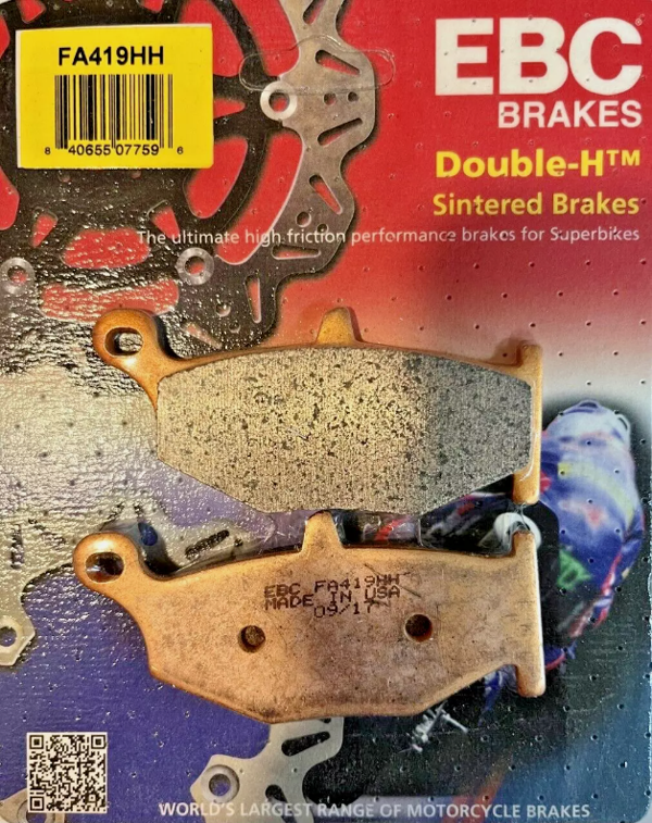 Ebc Fa419Hh 2006-2010 Suzuki GSX-R 750 Srad Uyumlu Arka Fren Balatası Sinterli Balata - Image 1