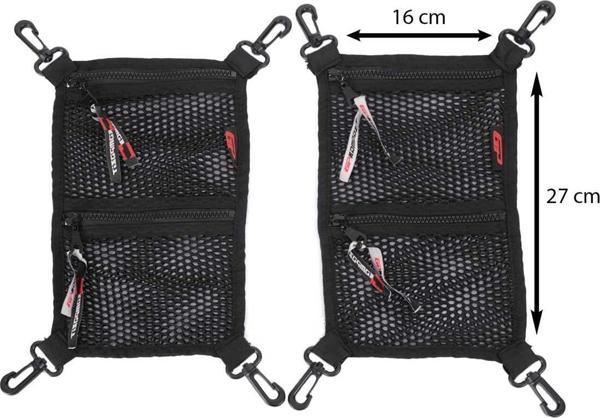 GP Kompozit 40 LT x 2 Alüminyum Motosiklet Yan Çanta Uyumlu Çanta İçi File Siyah - Image 1