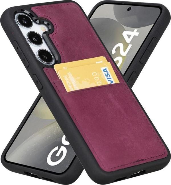 Bouletta Samsung Galaxy S24 Uyumlu Deri Arka Kapak FXCP CZ7 - Image 1