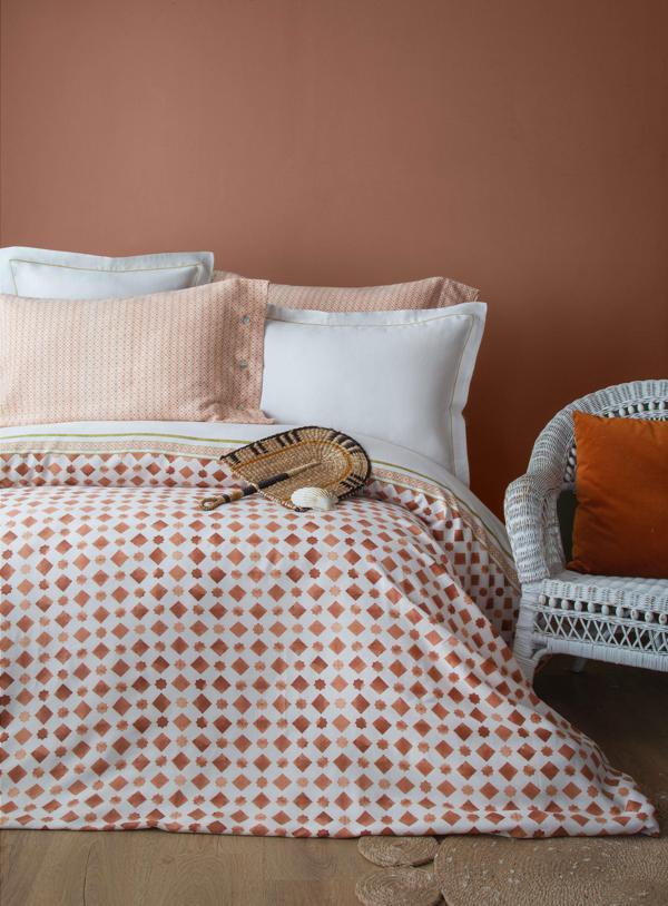 Apricitas KING SIZE TENCEL BASKıLı NEVRESİM TAKIMI TERRA TERRACOTA - NEVRESIM - Image 1