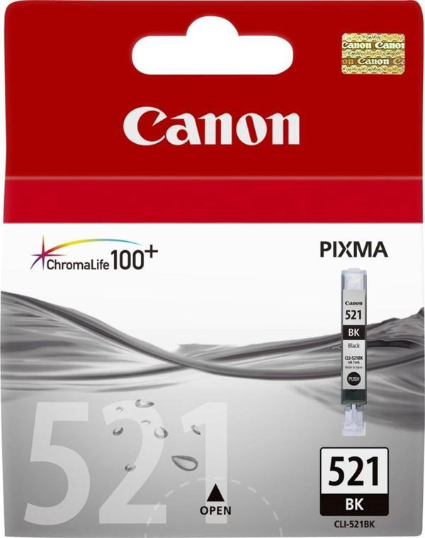 Canon Cli-521Bk / Pixma İP3600/ 4600 / 4700 / MP540 / MP550 / MP560 / MP620 / MP630 / MP640 / MP980 / MP990 / MX860 / MX - Image 1