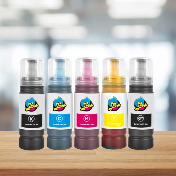 Epson 115 Muadil Mürekkep 5'li Avantaj Paketi /EcoTank L8160 / L8180 - Image 1