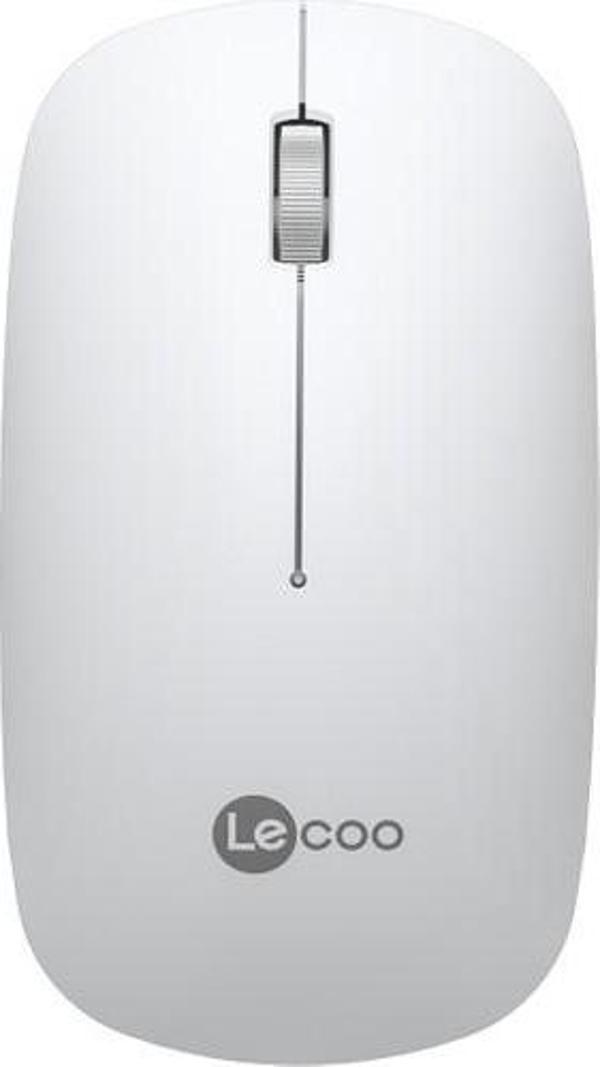 Lecoo WS214 1200 Dpı 4 Tuşlu Sessiz Kablosuz Mouse Beyaz - Image 1
