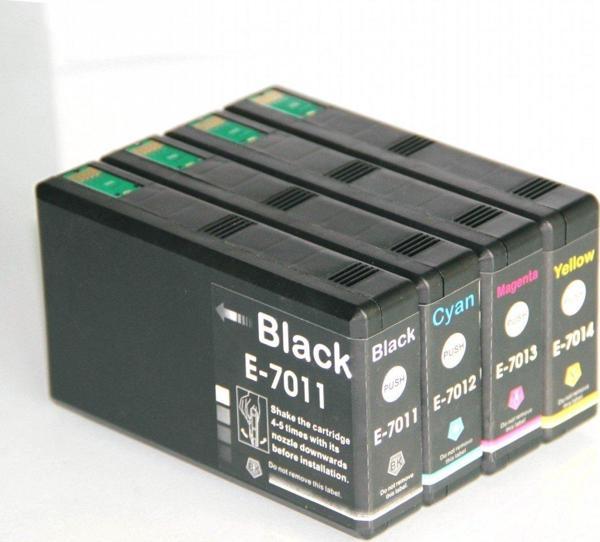 Epson T7011 / 12 / 13 / 14 XXL Muadil Kartuş Takım/ WP-4015dn /WP-4095DN /WP-4515dn /WP-4525dnf /WP-4535dwf /WP-4545dtwf - Image 1