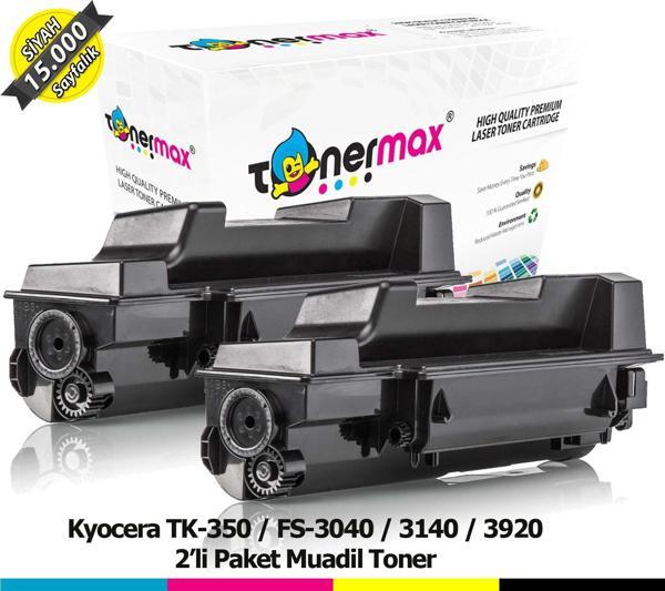 Kyocera TK-350 Muadil Toneri 2'li Paket / FS-3040 / 3140 / 3920 - Image 1