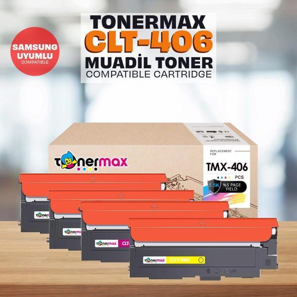 Samsung CLP-365W Muadil Toner Takım / CLT-K406S - Image 1