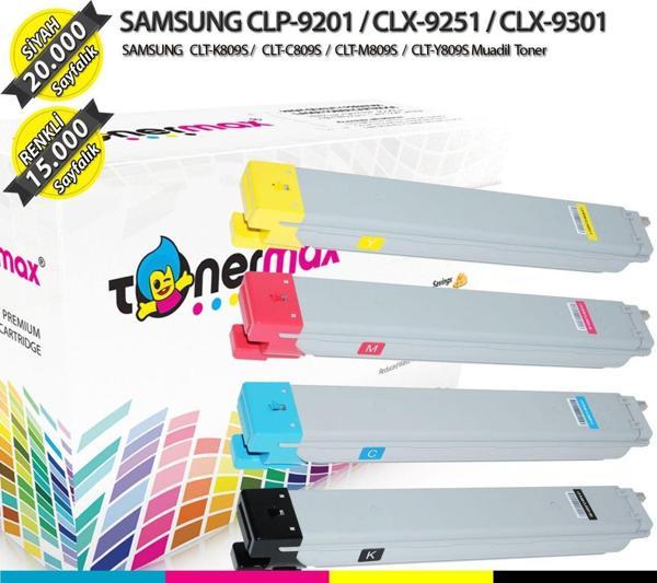 Samsung CLT-K809S / CLX-9251 Muadil Toner Takım - Image 1