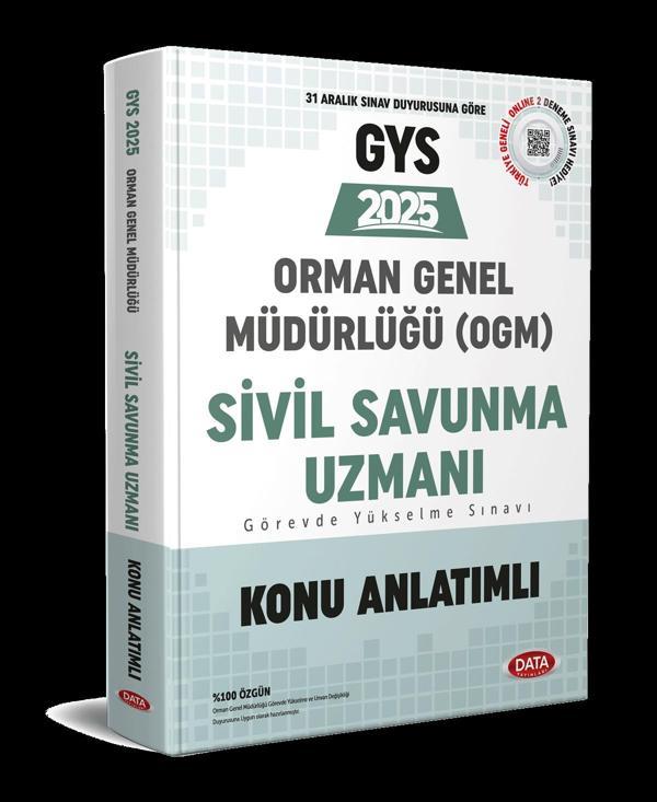 2025 GYS Orman Genel Müdürlüğü GYS Sivil Savunma Uzmanı Sınavı Ortak Alan Konu Anlatımlı Data - Data Yayınları - Image 1