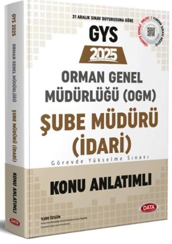 2025 GYS Orman Genel Müdürlüğü Şube Müdürü Konu Anlatımlı - Data Yayınları - Image 1