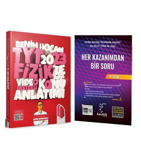 Benim Hocam 2023 TYT Fizik Konu ve Karekök Her Kazanımdan Bir Soru Bankası Seti 2 Kitap - Karekök Eğitim Yayınları - Image 1