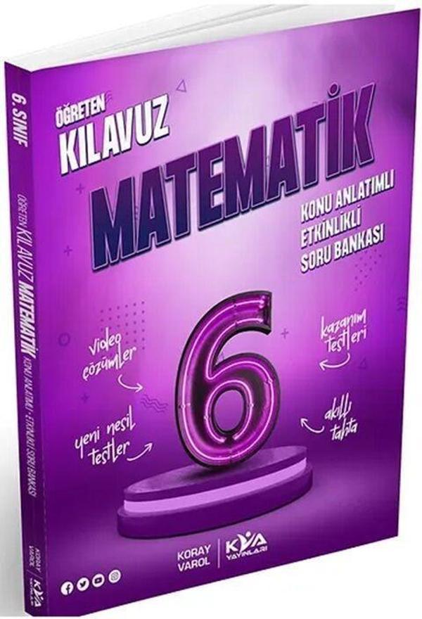 6. Sınıf Matematik Öğreten Kılavuz Konu Anlatımlı Etkinlikli Soru Bankası KVA Yayınları - Image 1