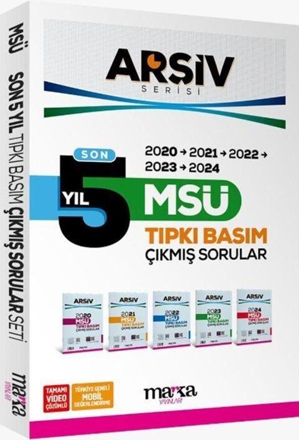 MSÜ Son 5 Yıl ARŞİV Serisi Tıpkı Basım Fasikül Fasikül Çıkmış Sorular Marka Yayınları - Marka Yayınları - Image 1