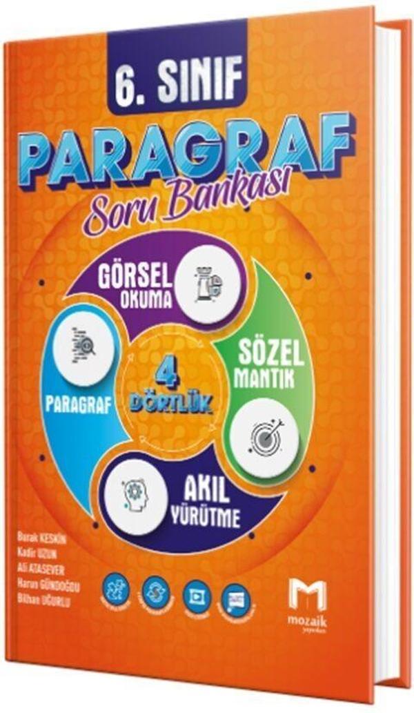 6. Sınıf Paragraf Soru Bankası Mozaik Yayınları - Mozaik Yayınları - Image 1