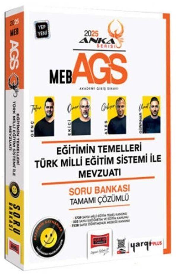 2025 MEB AGS Anka Serisi Eğitimin Temelleri Türk Milli Eğitim Sistemi İle Mevzuatı Çözümlü Soru Bankası Yargı - Yargı Yayınları - Image 1