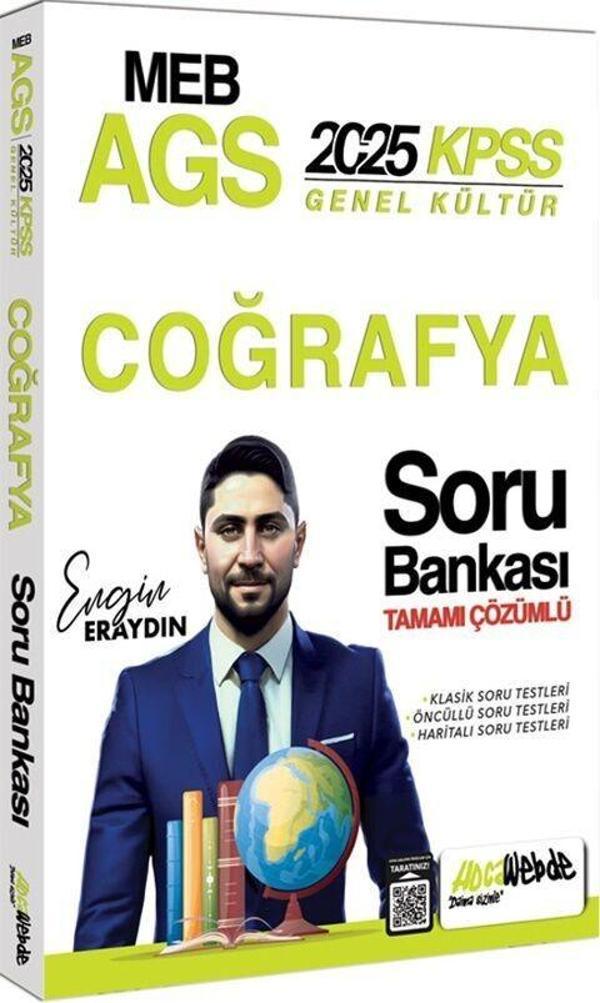2025 MEB AGS KPSS Türkiye Coğrafyası Tamamı Çözümlü Soru Bankası HocaWebde Yayınları - Yargı Yayınları - Image 1