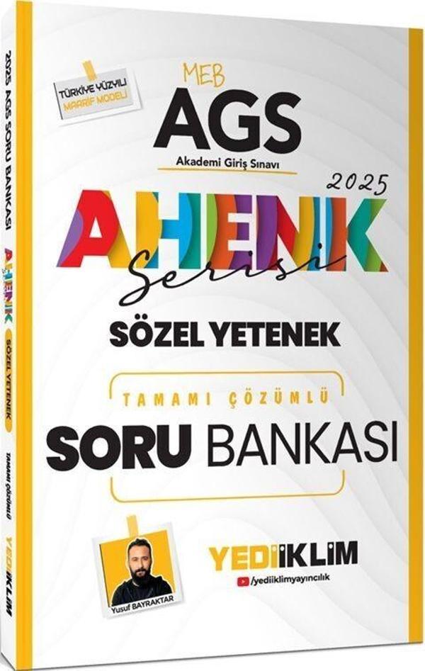 2025 MEB AGS Ahenk Serisi Sözel Yetenek Tamamı Çözümlü Soru Bankası Yediiklim Yayınları - Yediiklim Yayınları - Image 1