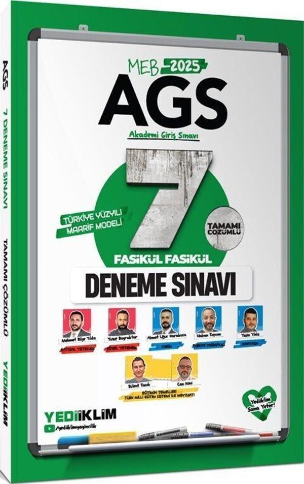 2025 MEB AGS Tamamı Çözümlü 7 Fasikül Fasikül Deneme Sınavı Yediiklim Yayınları - Yediiklim Yayınları - Image 1