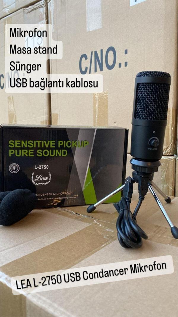 3M Music Lea L-2750 Condenser Youtuber Mikrofon Condenser Mikrofon - Image 1
