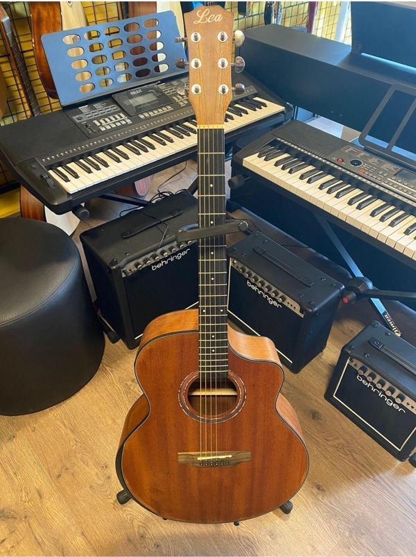 Champes Lea Elektro Akustik Gitar Jumbo Kasa Akustik Gitar Sahne Gitarı - Image 1
